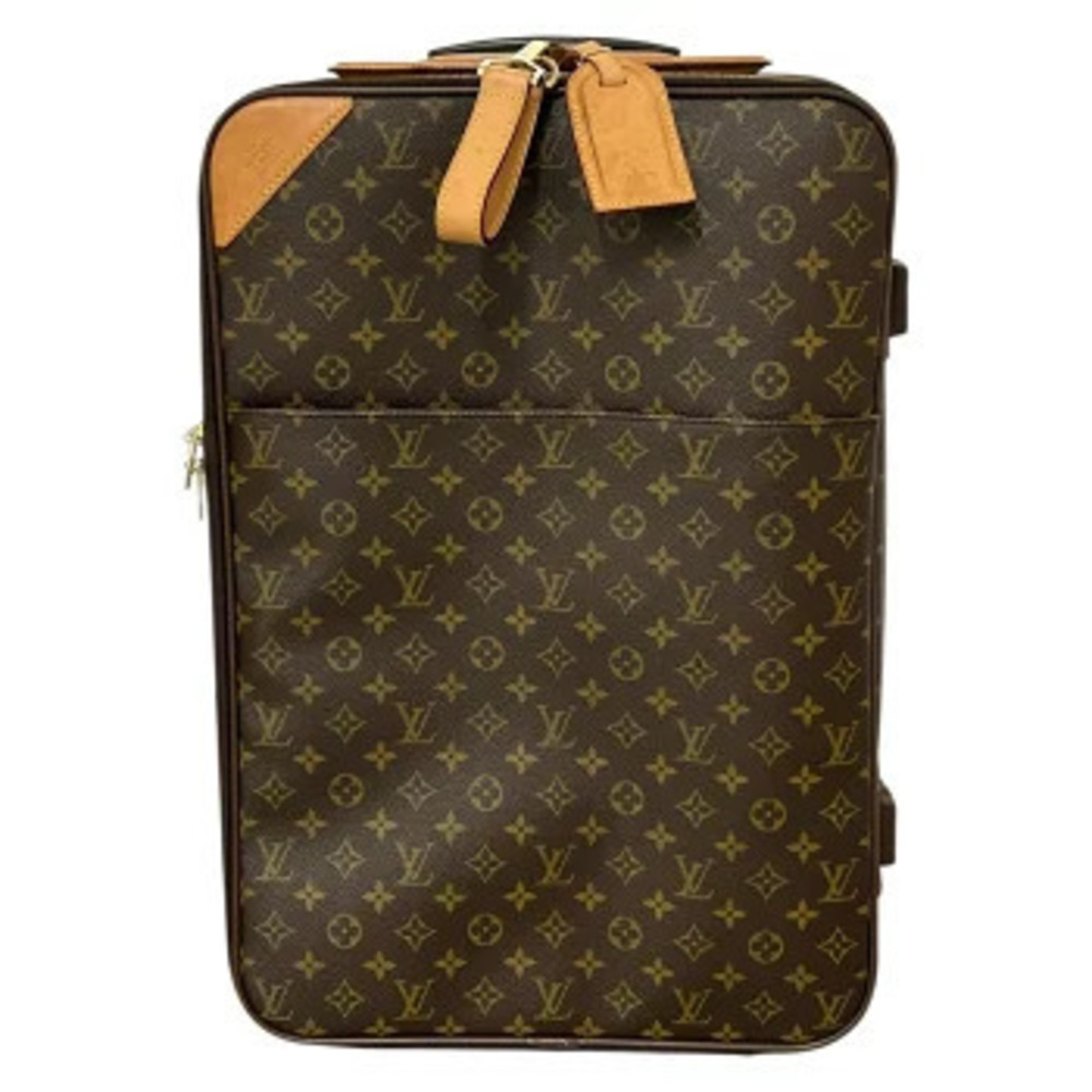 LOUIS VUITTON Monogram Vegas Carry on Suitcase Travel Bag Brown